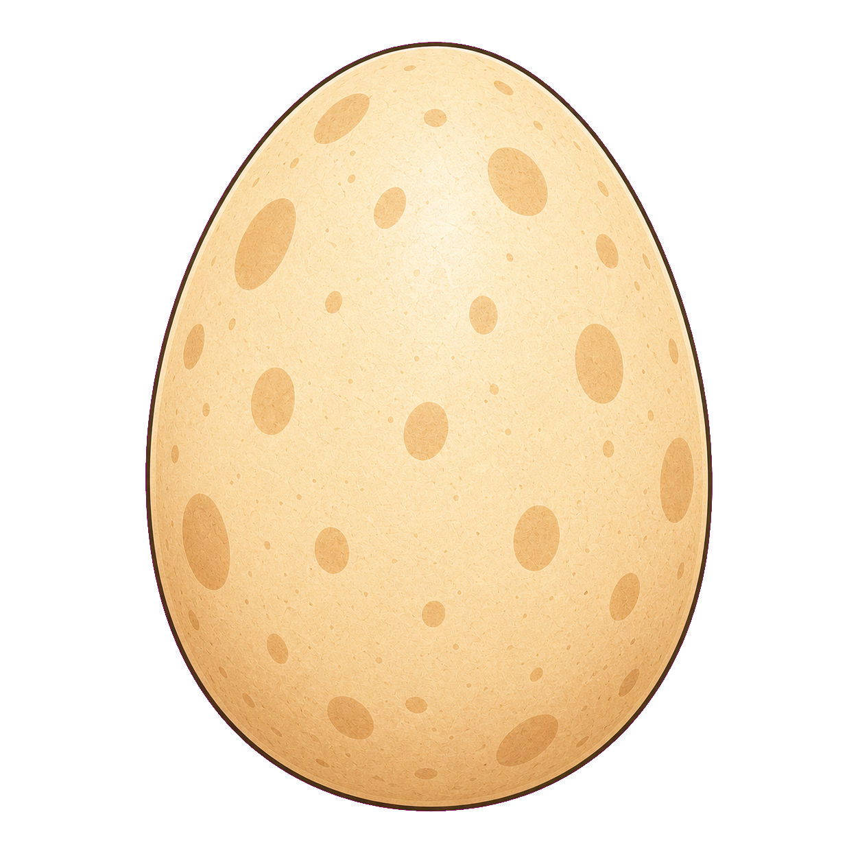 A spotted dinosaur egg